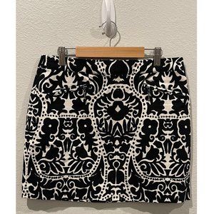 H&M Monochrome Black And White Mini Skirt
